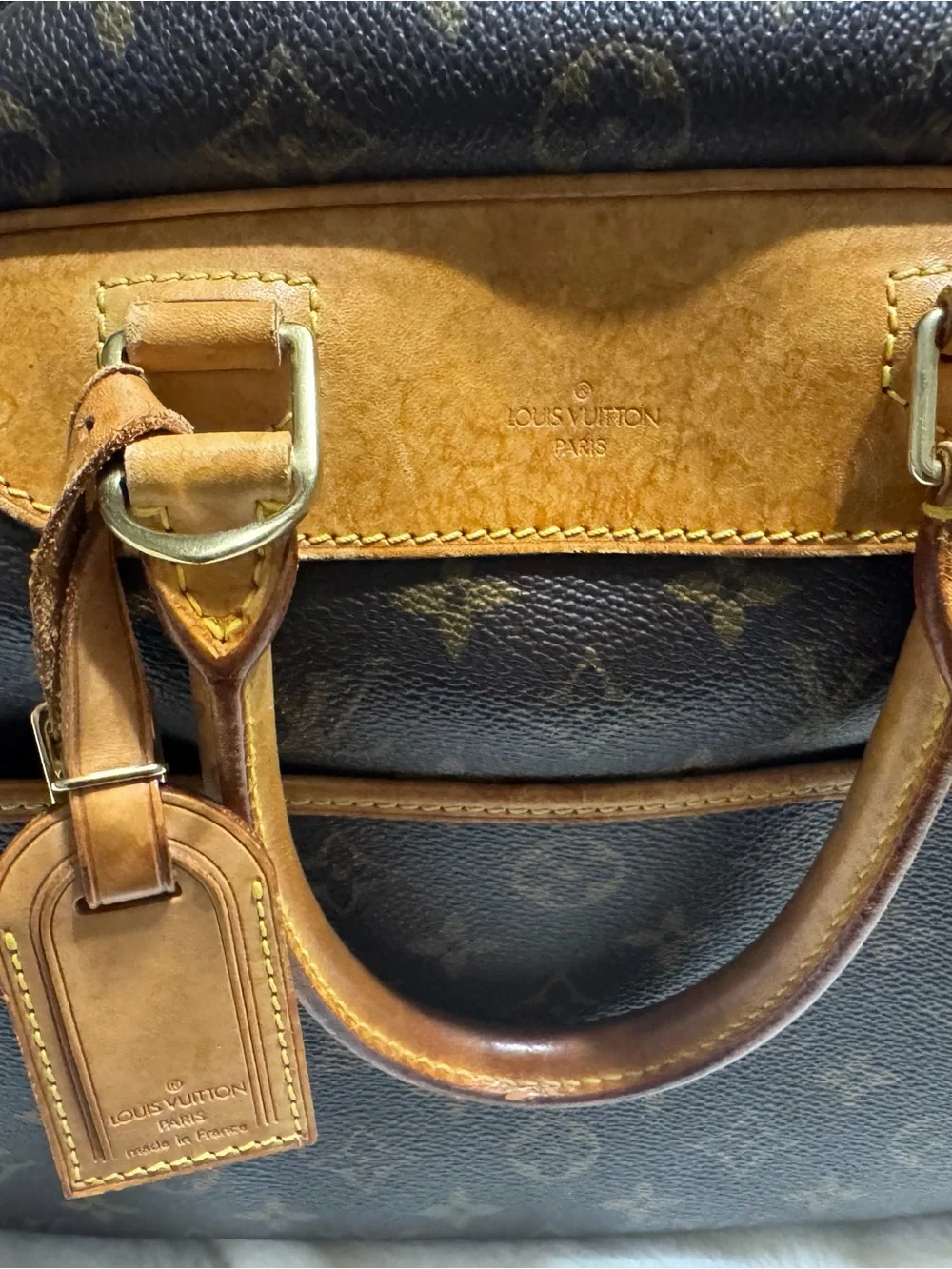 Louis Vuitton Interior Canvas with Vachetta Leather Trim Deauville